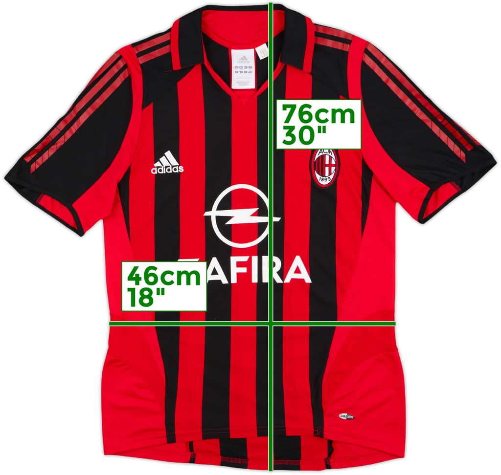 2005-06 AC Milan Home Shirt - 8/10 - (S)