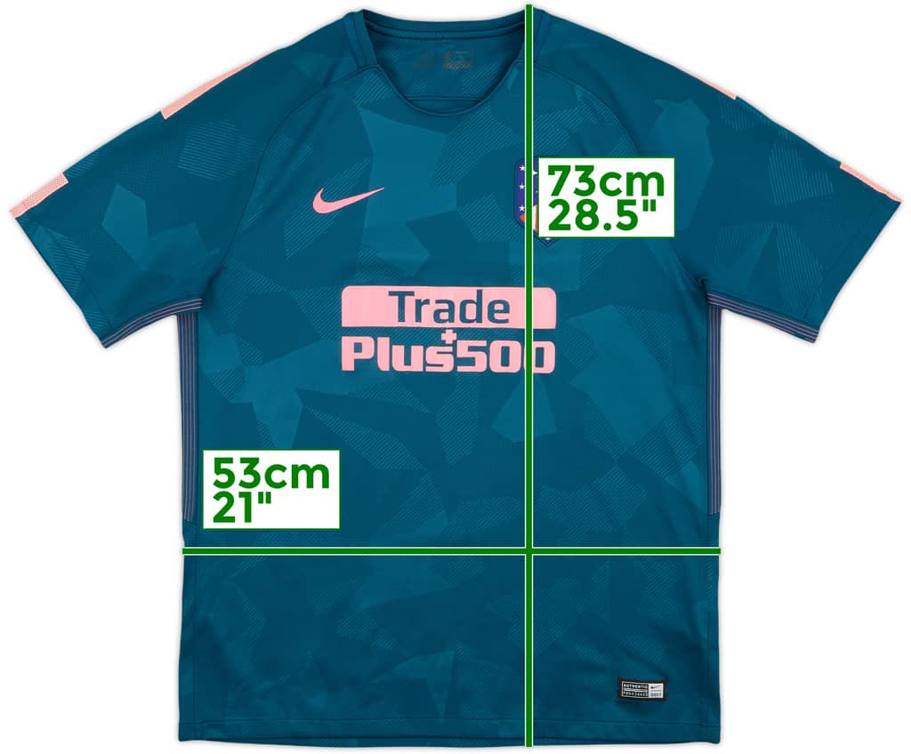 2017-18 Atletico Madrid Third Shirt - 9/10 - (L)
