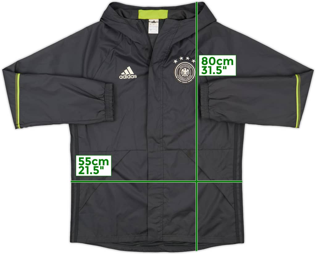 2015-16 Germany adidas Hooded Rain Jacket - 7/10 - (L)