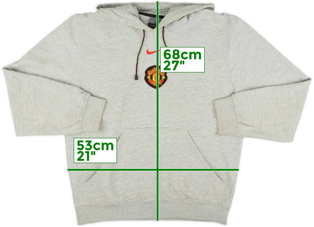 2002-03 Manchester United Nike Hooded Sweat Top - 6/10 - (M)