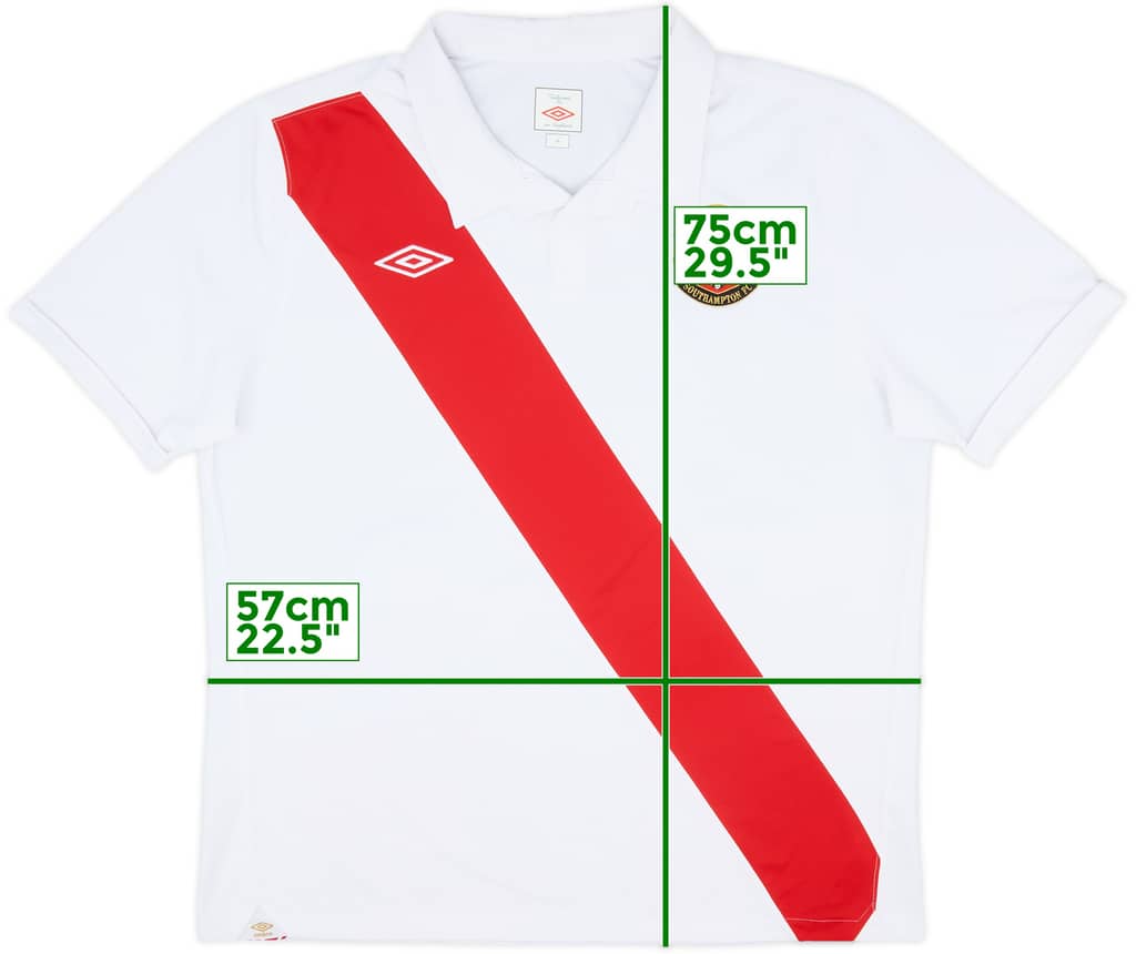 2010-11 Southampton 125 Years Home Shirt - 8/10 - (XL)