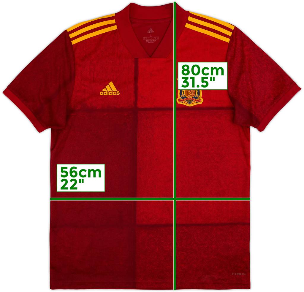 2020-21 Spain Home Shirt - 8/10 - (L)