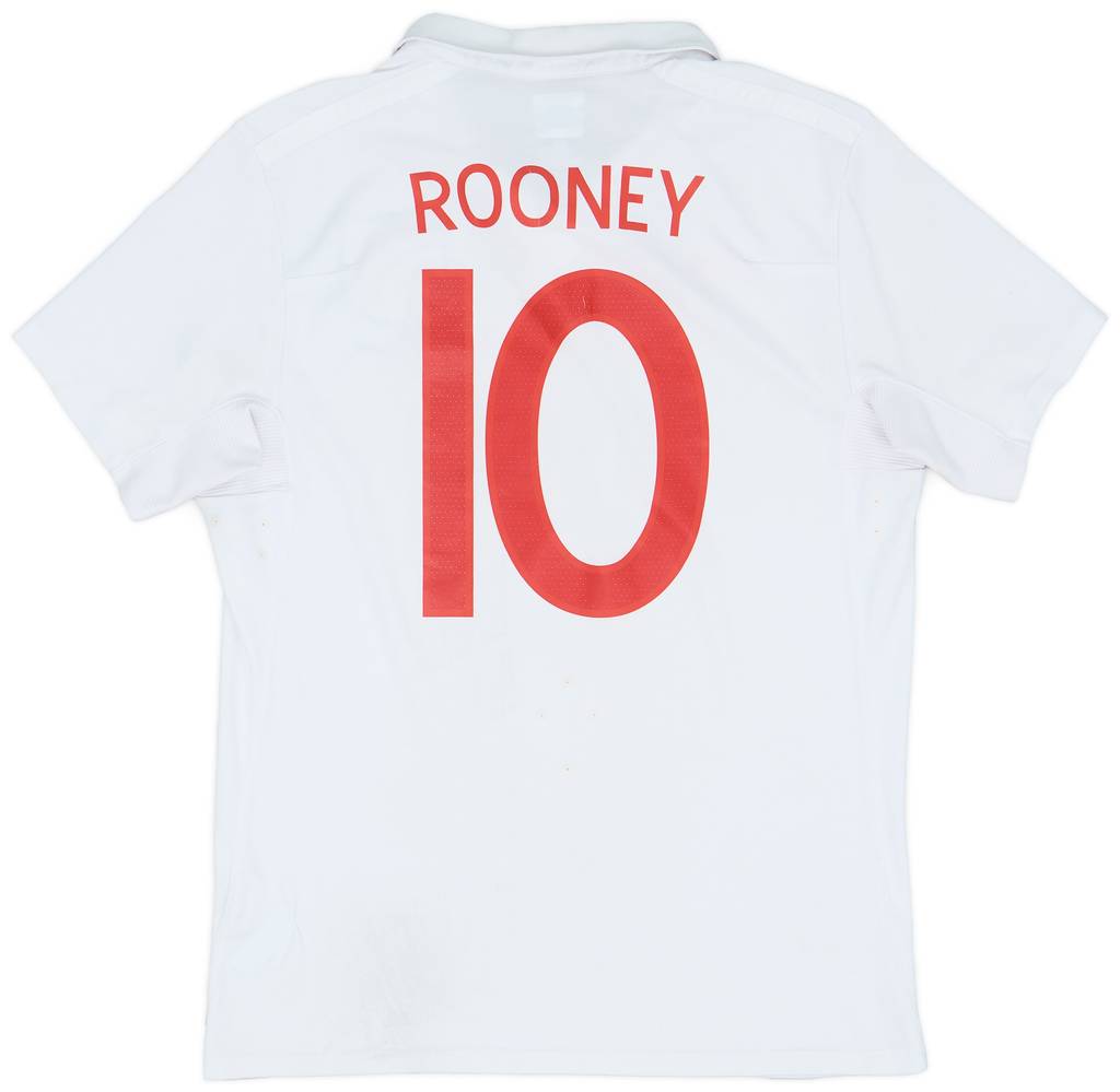 2009-10 England Home Shirt Rooney #10 - 6/10 - (M)