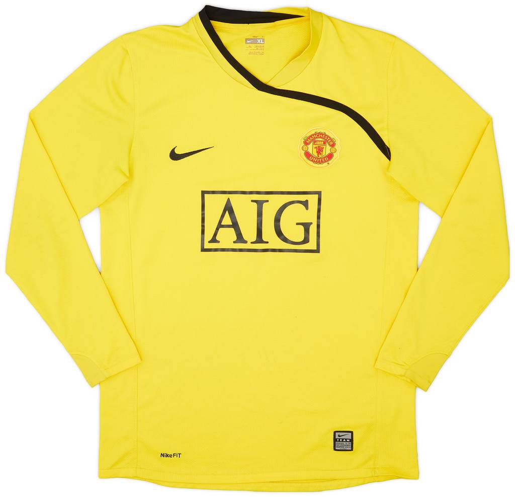 2008-09 Manchester United GK Shirt - 7/10 - (XL.Boys)