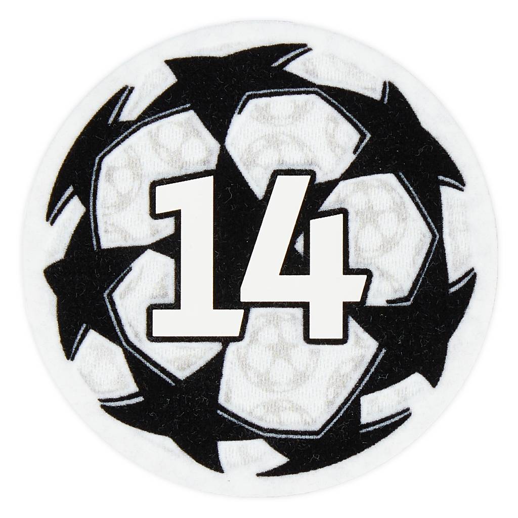 2023-24 UEFA Champions League 14 Times Winners Player Issue Badge of Honour Patch