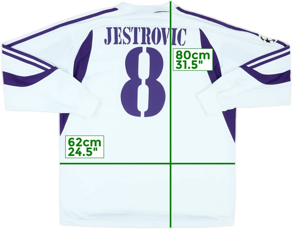 2003-05 Anderlecht Match Issue Champions League Home L/S Shirt Jestrovic #8