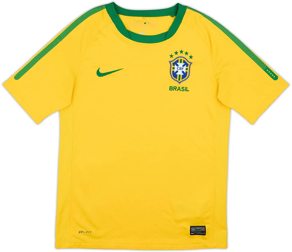 2010-11 Brazil Home Shirt - 6/10 - (M.Boys)