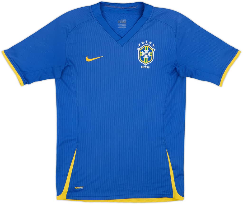 2008-10 Brazil Away Shirt - 5/10 - (L.Boys)