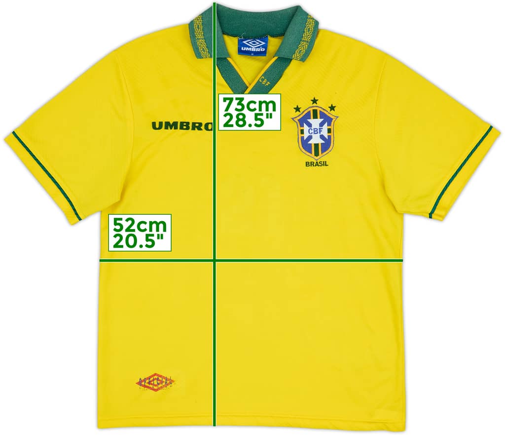 1993-94 Brazil Home Shirt - 6/10 - (M)