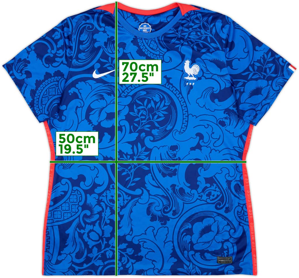 2022-23 France Women's Home Shirt - 9/10 - (Women's XL)