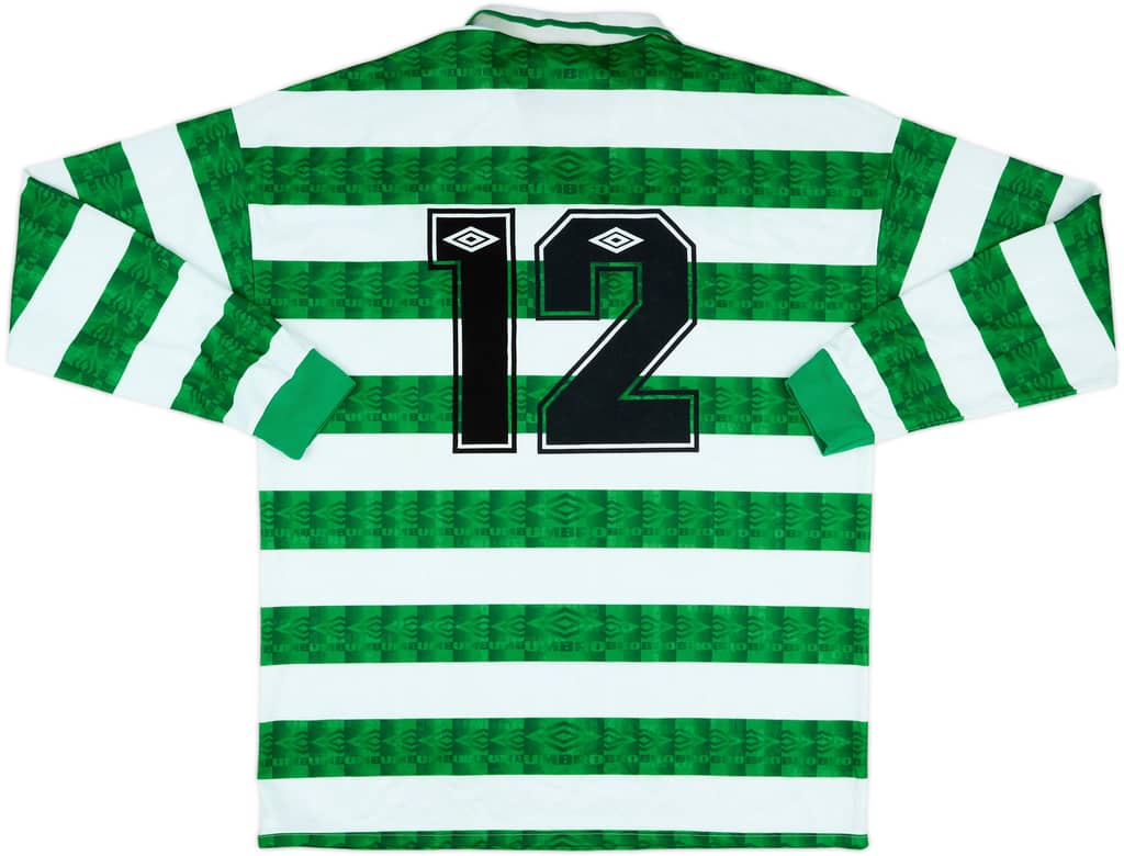 1998-99 Shamrock Rovers Match Issue Home L/S Shirt #12