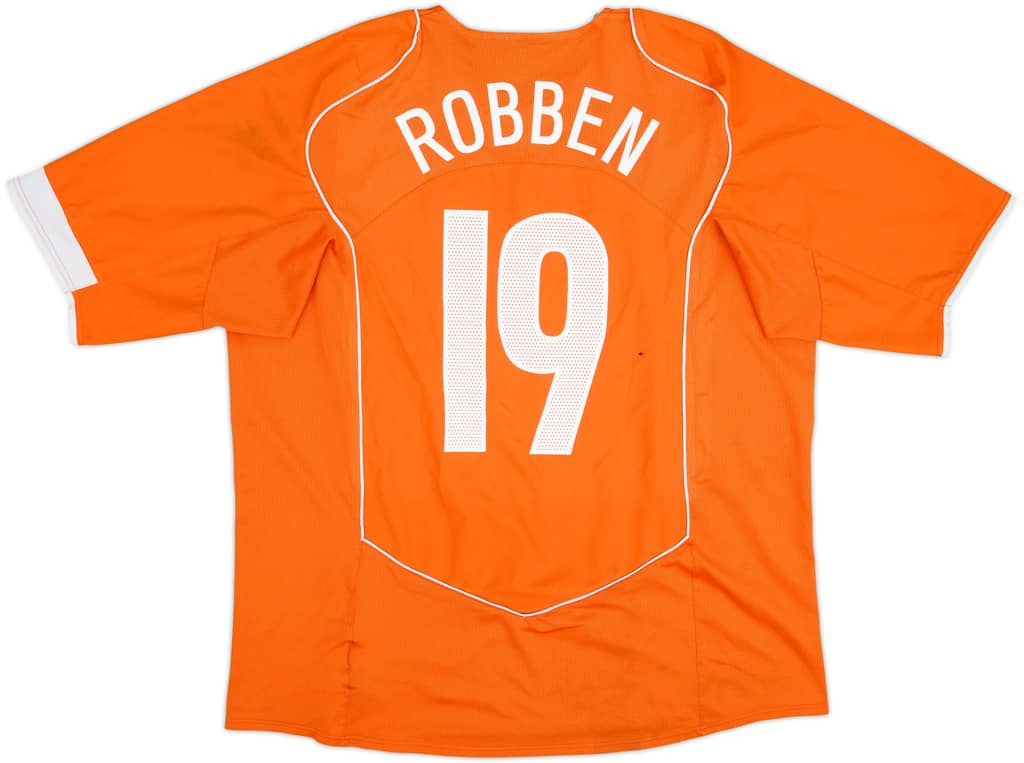 2004-06 Netherlands Home Shirt Robben #19 - 5/10 - (XXL)