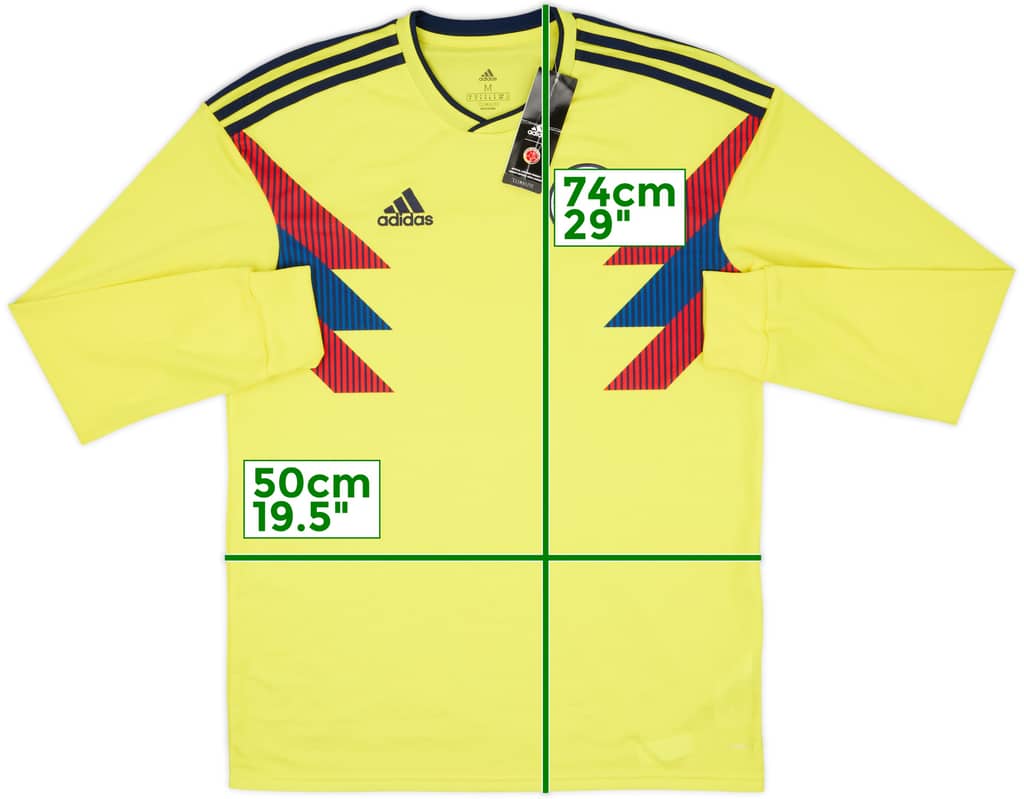 2018-19 Colombia Home L/S Shirt (M)