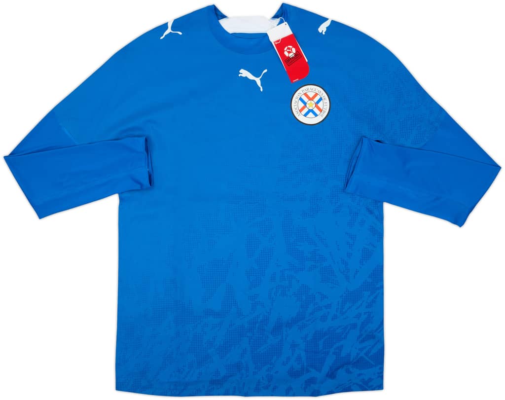 Camiseta de visitante de manga larga versión jugador de Paraguay 2006-07 (L)