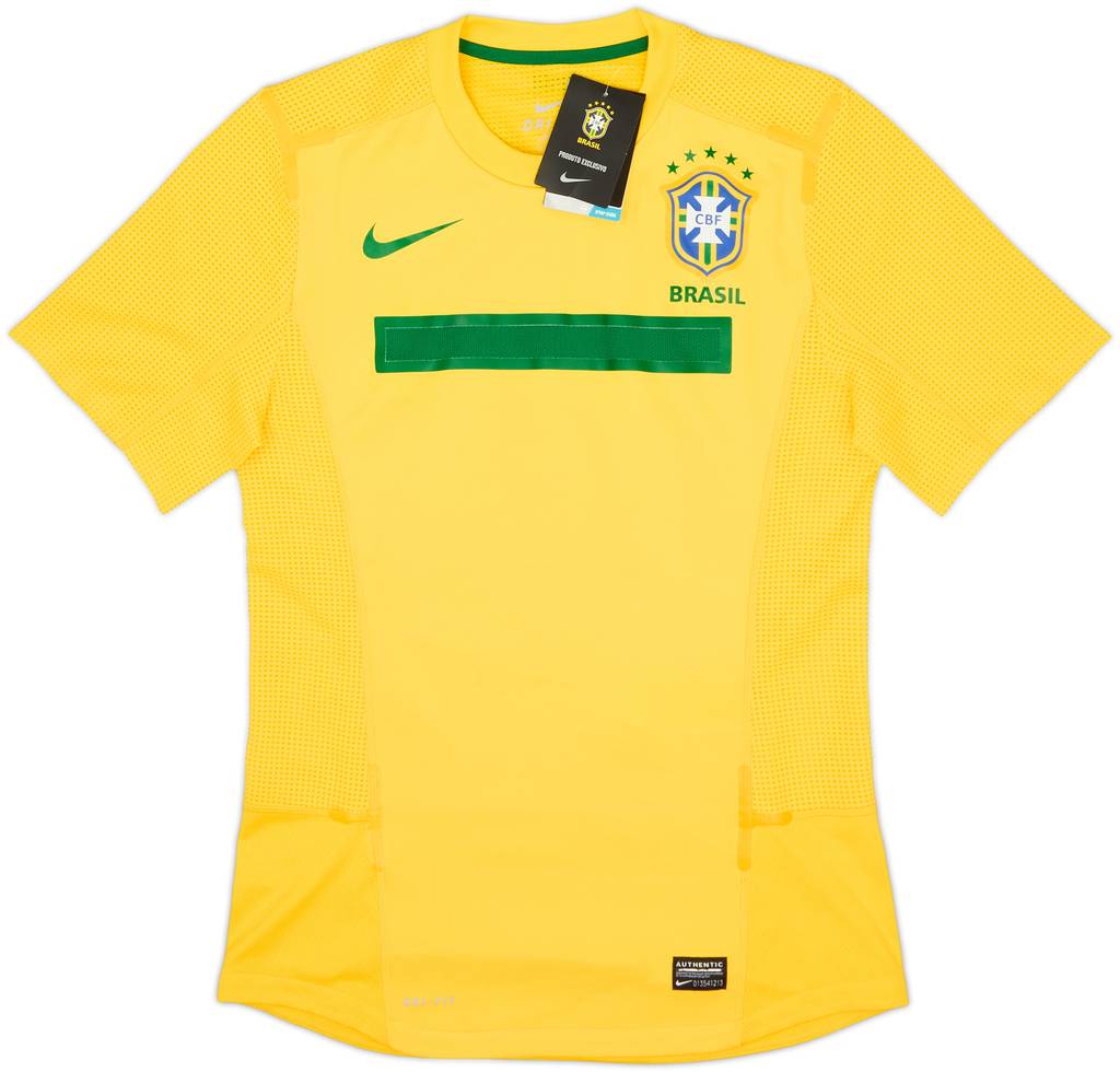 2011 Brazil Player Issue Home Shirt (M)
