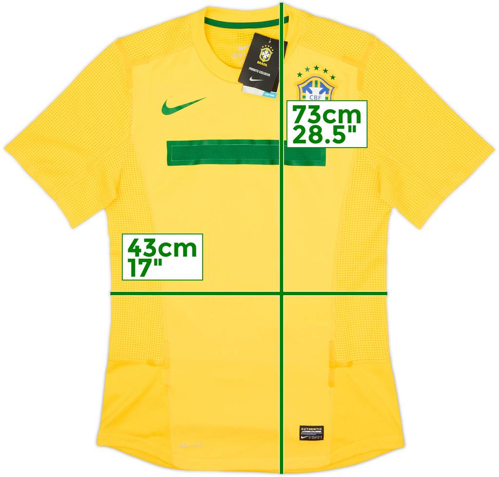 2011 Brazil Player Issue Home Shirt (M)
