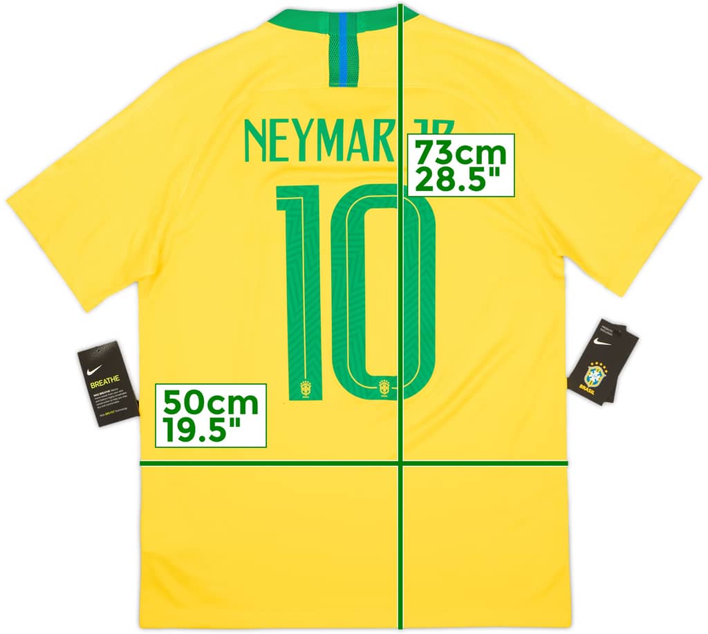 2018-19 Brazil Home Shirt Neymar Jr #10 (M)