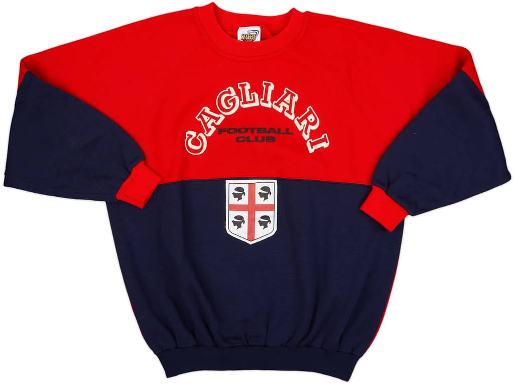 1990-91 Cagliari Le Felpe Dei Grandi Club Sweat Top - 9/10 - (M)