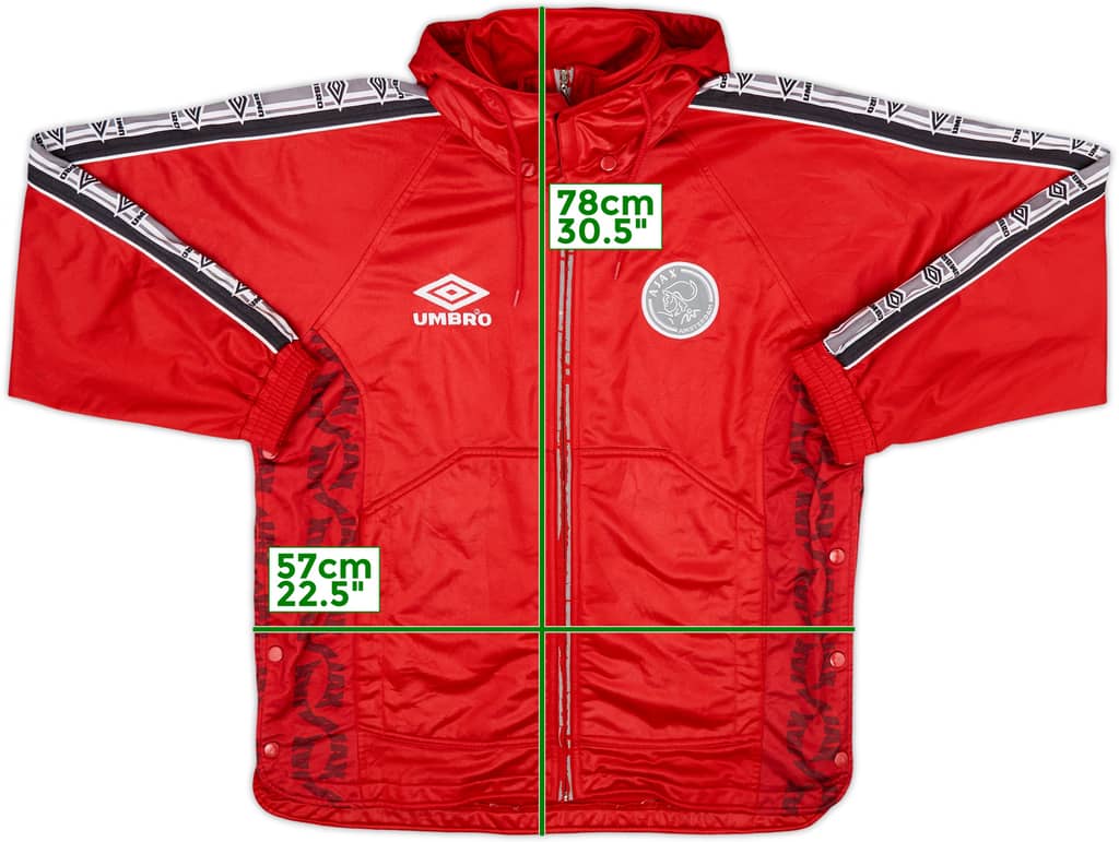 1997-98 Ajax Umbro Hooded Track Jacket - 6/10 - (S)