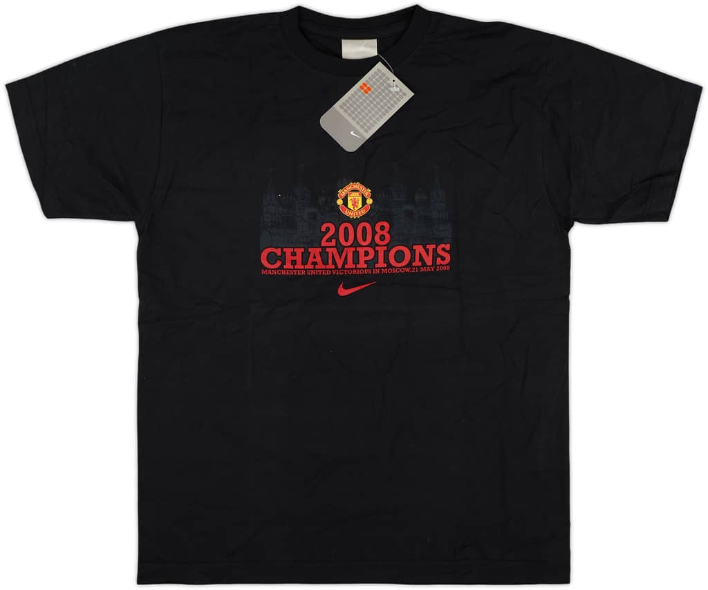 2008-09 Manchester United Nike '2008 Champions' Cotton Tee (XL)