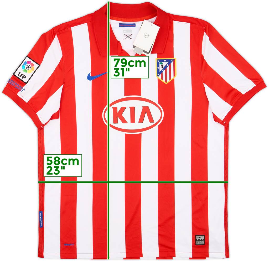 2009-10 Atletico Madrid Home Shirt (L)