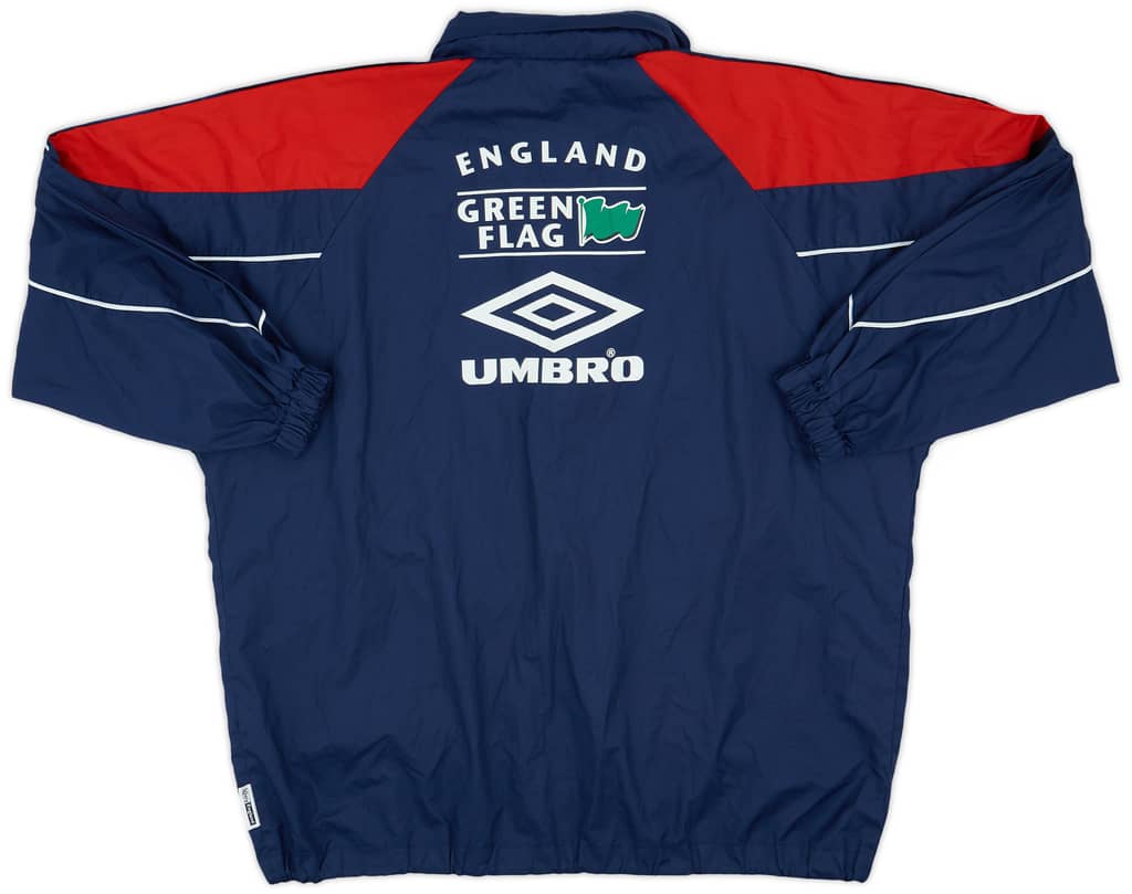1995-97 England Umbro Hooded Rain Jacket - 9/10 - (M)