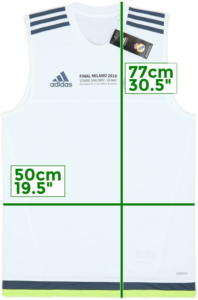 2015-16 Real Madrid adidas CL Final Training Vest (M)