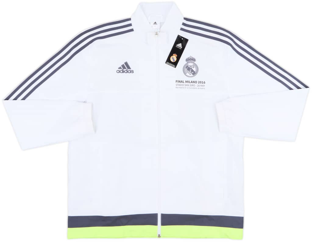 2015-16 Real Madrid Champions League Final adidas Track Jacket (L)