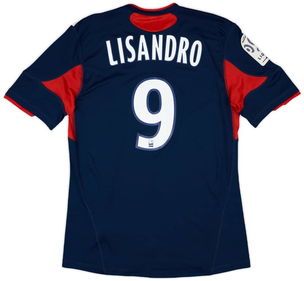 2010-11 Lyon Player Issue Third Shirt Lisandro #9 (L)