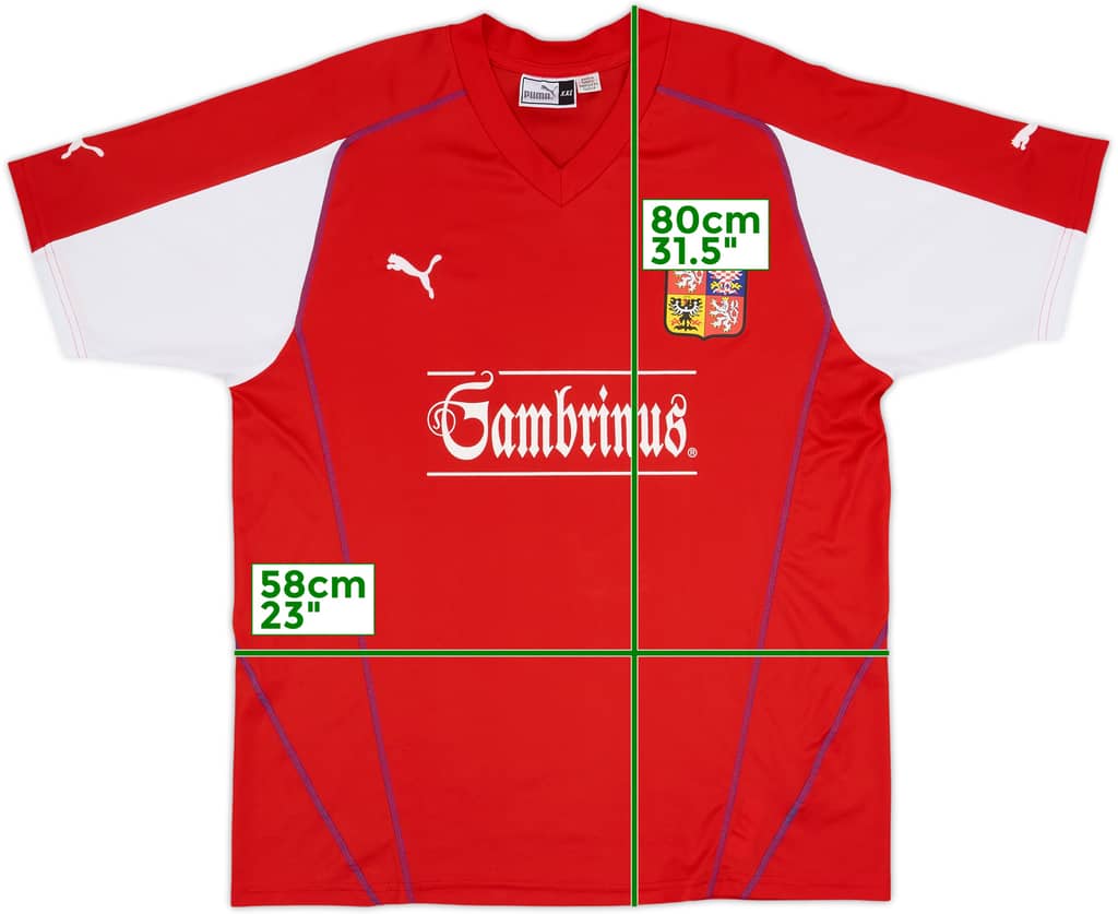 2004-05 Czech Republic Basic Home Shirt - 7/10 - (XXL)