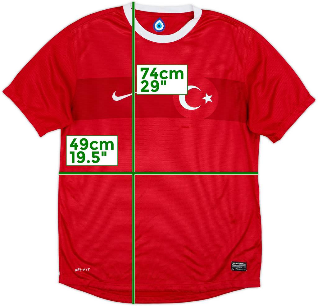 2012-14 Turkey Home Shirt - 7/10 - (M)