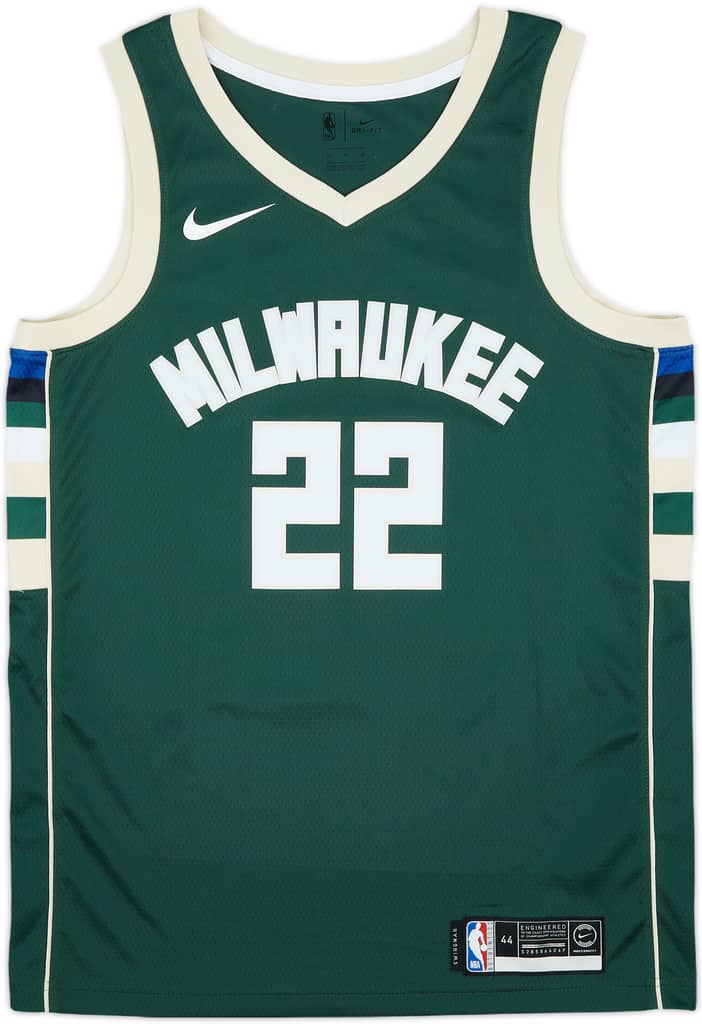 2017-25 Milwaukee Bucks Middleton #22 Nike Swingman Away Jersey - 9/10 - (M)