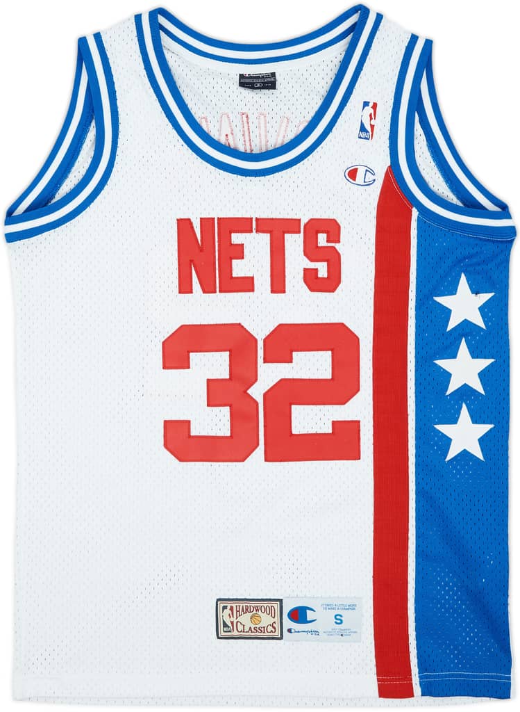 1973-76 New York Nets Erving #32 Champion Hardwood Classics Home Jersey - 8/10 - (S)