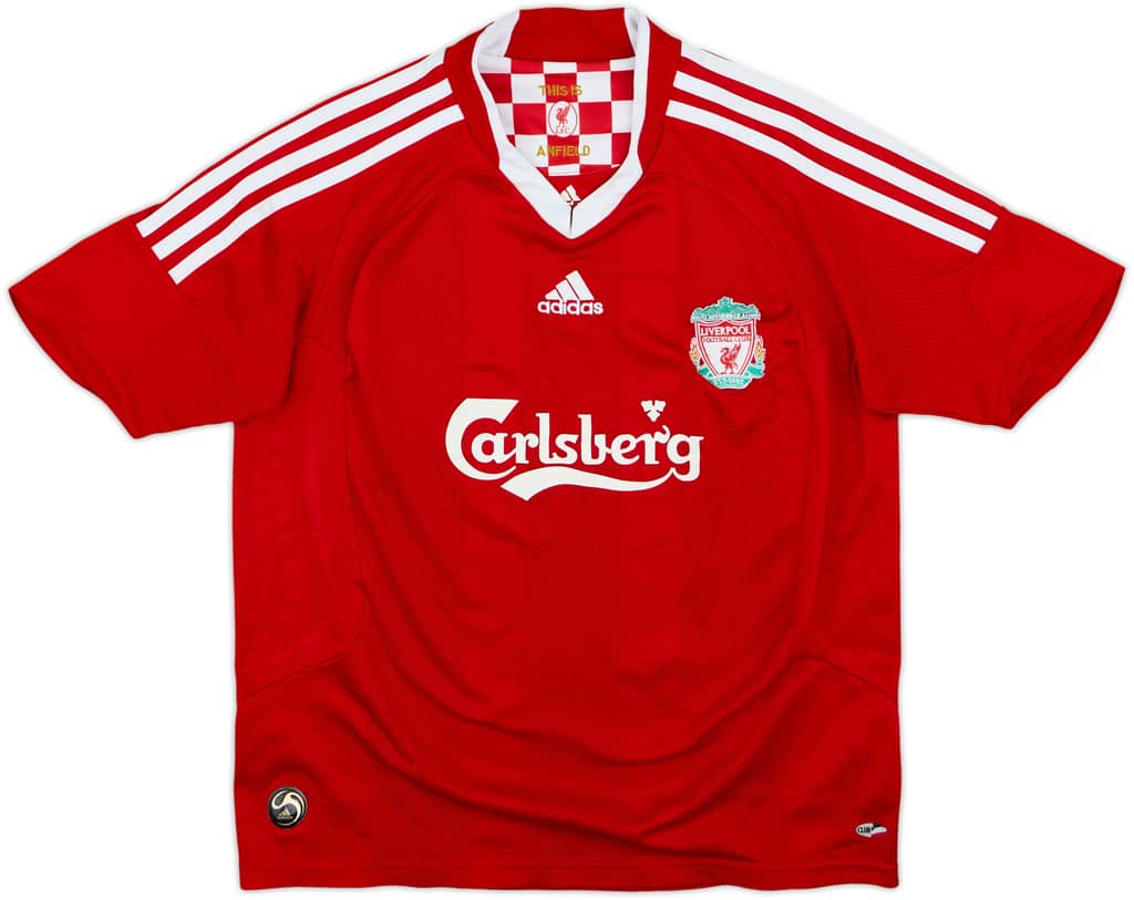 2008-10 Liverpool Home Shirt - 6/10 - (S.Boys)