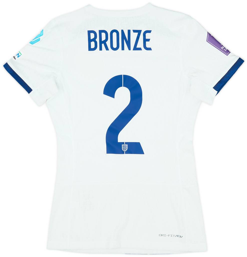2023 England Women's Player Issue Nations League Home Shirt Bronze #2