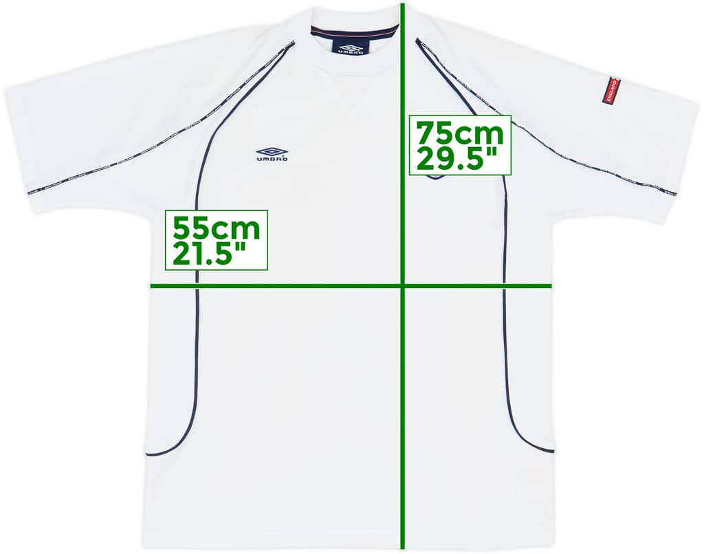 2000-02 England Umbro Training Shirt - 9/10 - (L)