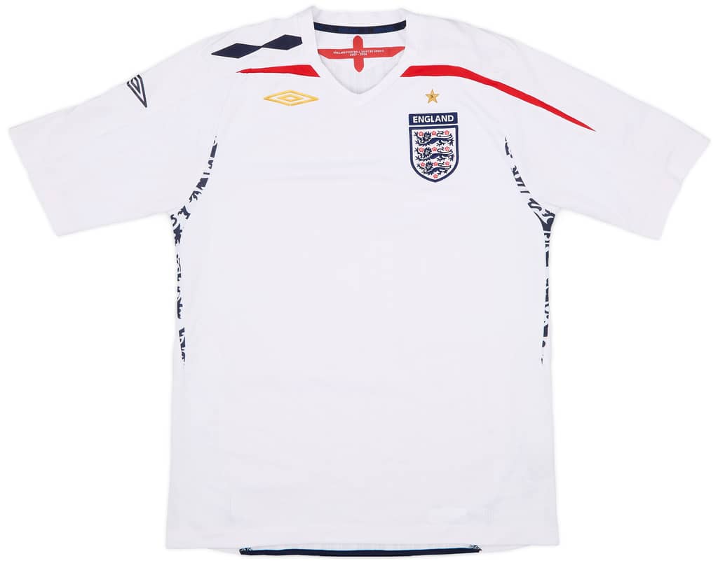 2007-09 England Home Shirt - 5/10 - (L)
