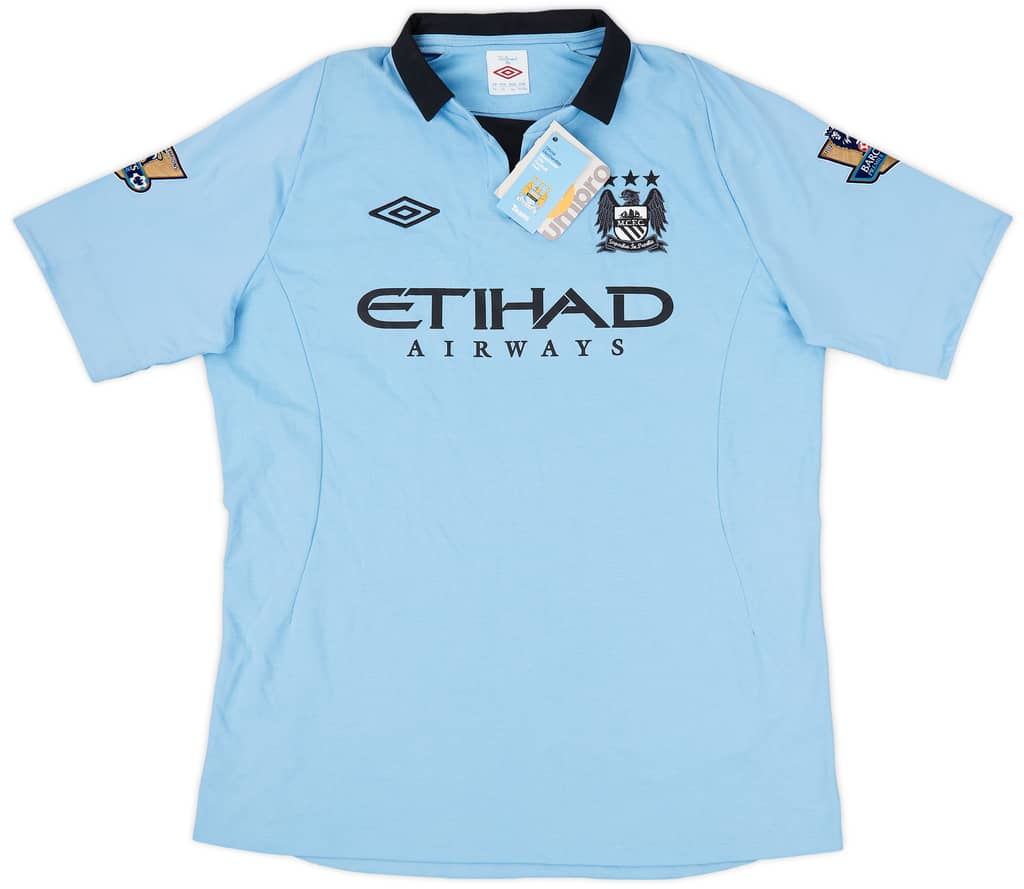 2012-13 Manchester City Home Shirt Dzeko #10 (L)