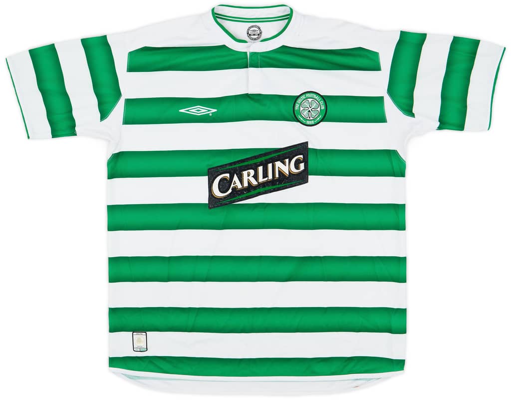 2003-04 Celtic Home Shirt Lennon #18 - 7/10 - (XL)