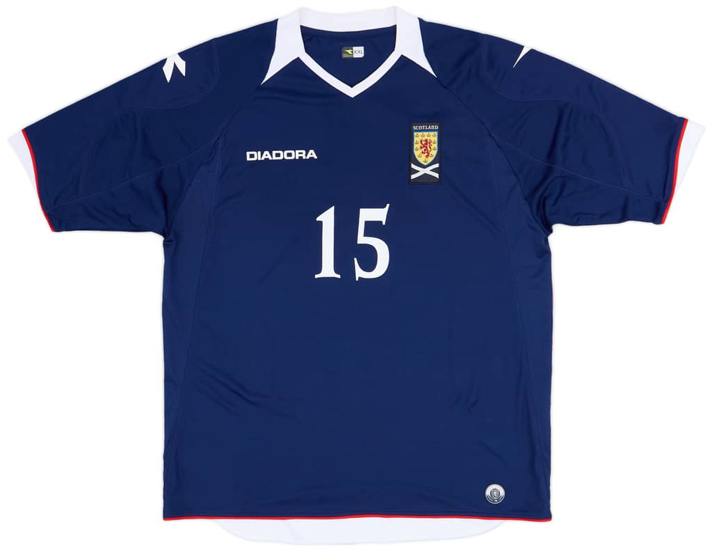 2008-09 Scotland Home Shirt #15 - 9/10 - (XXL)