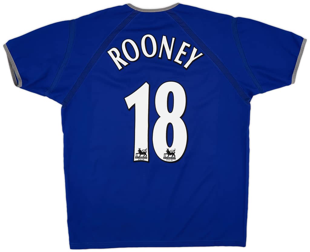 2003-04 Everton Home Shirt Rooney #18 - 6/10 - (L)