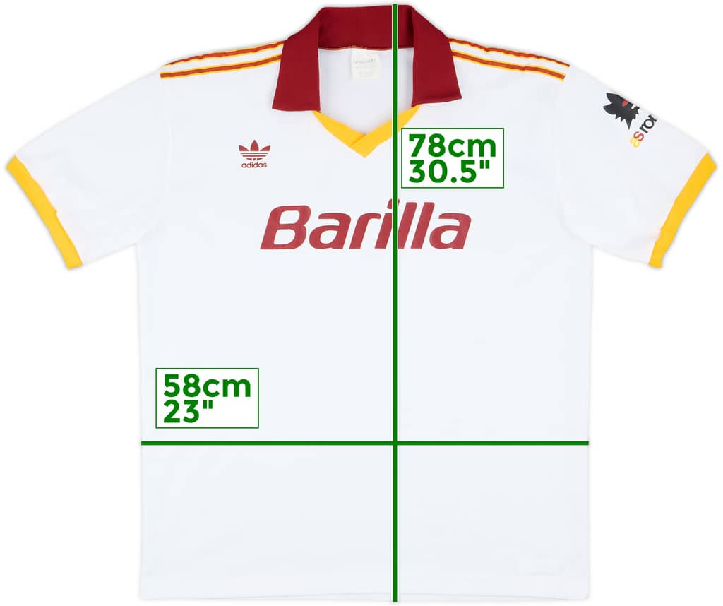 1991-92 Roma Away Shirt - 8/10 - (XL)