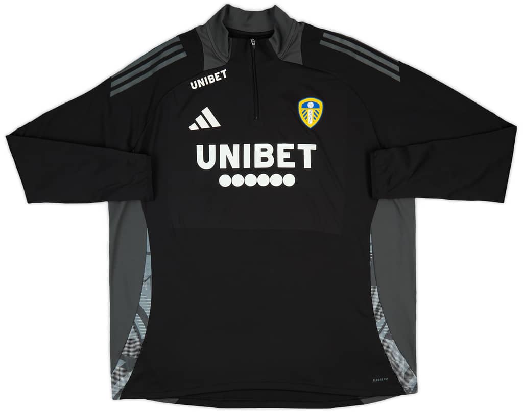 2024-25 Leeds United adidas 1/4 Zip Training Top (S)
