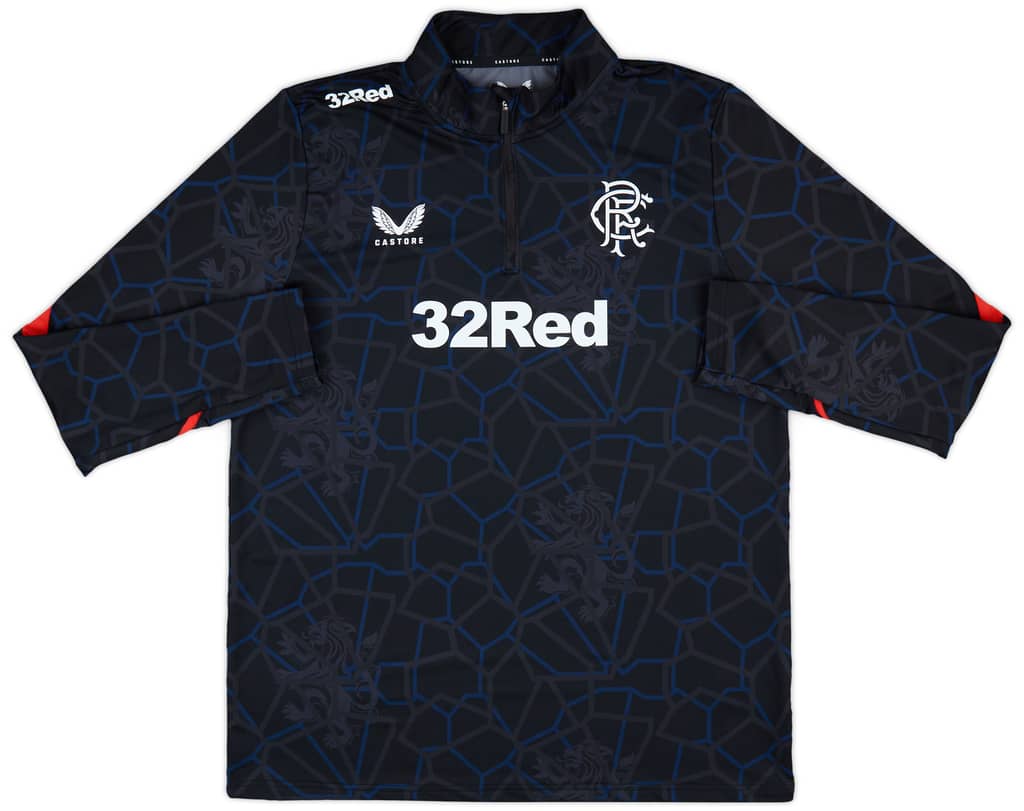 2024-25 Rangers Castore 1/4 Zip Pre-Match Top - 9/10