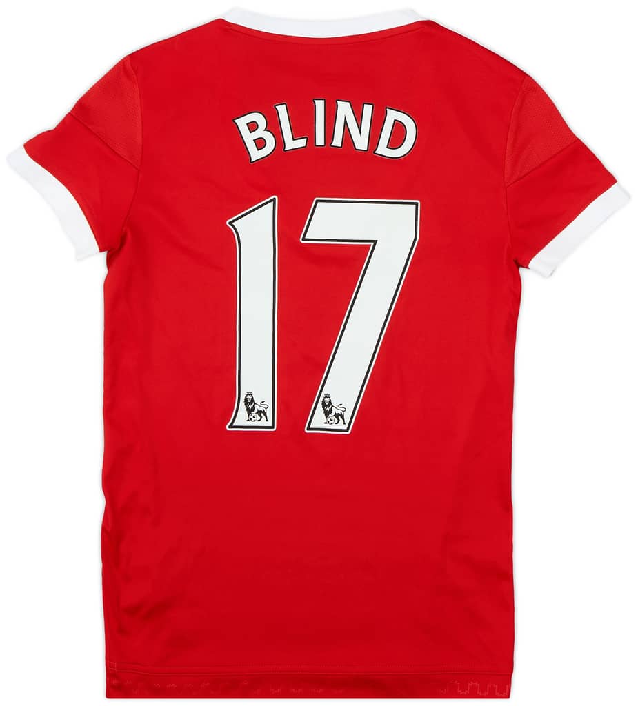 2015-16 Manchester United Home Shirt Blind #17 - 9/10 - (Women's S)