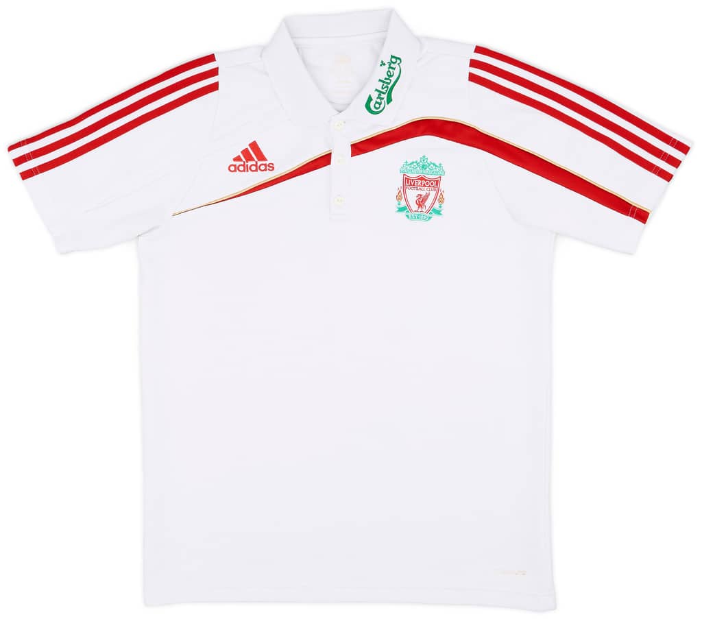 2009-10 Liverpool adidas Polo Shirt - 7/10 - (S/M)