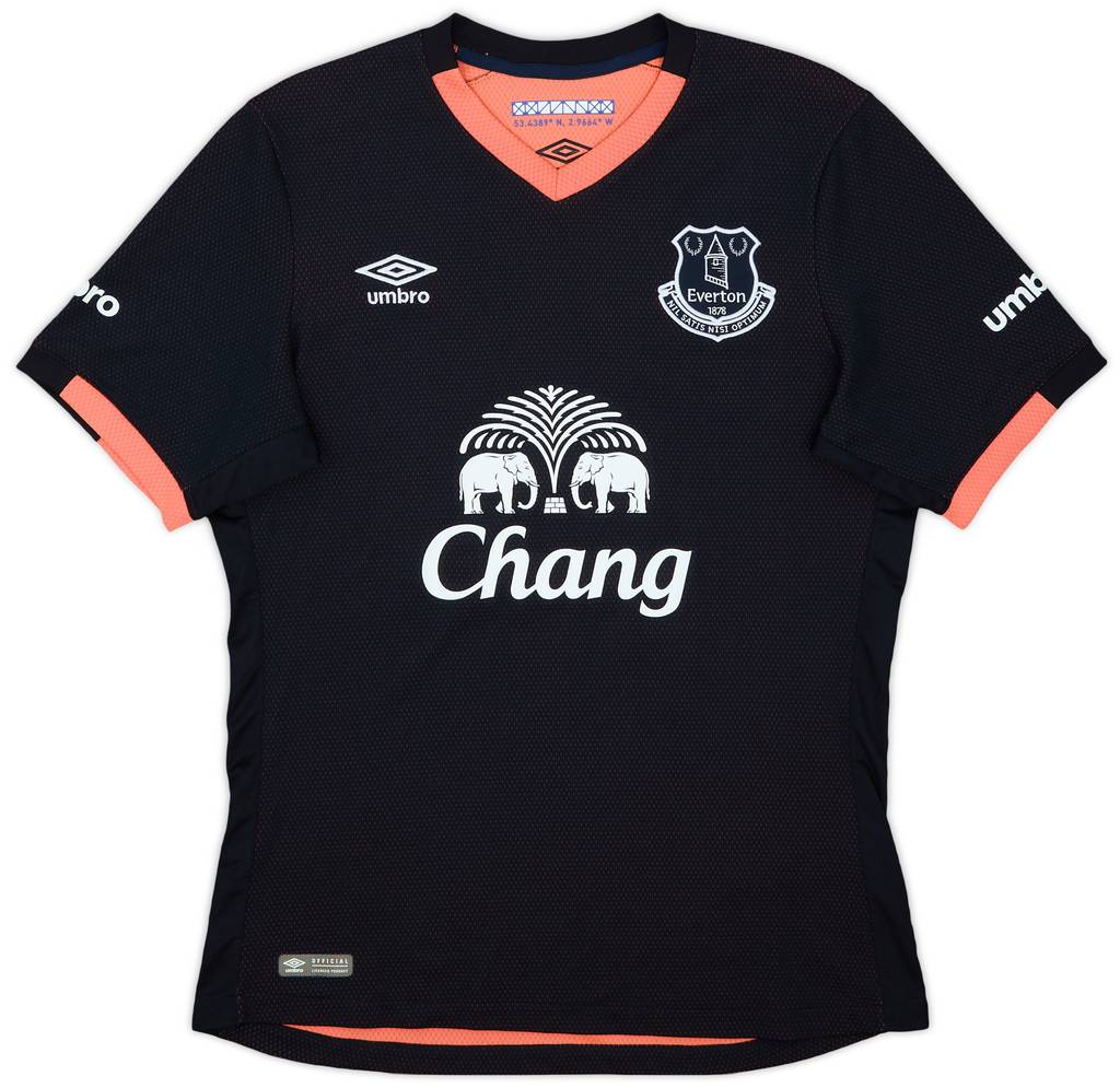 2016-17 Everton Away Shirt Baines #3 - 10/10 - (S)