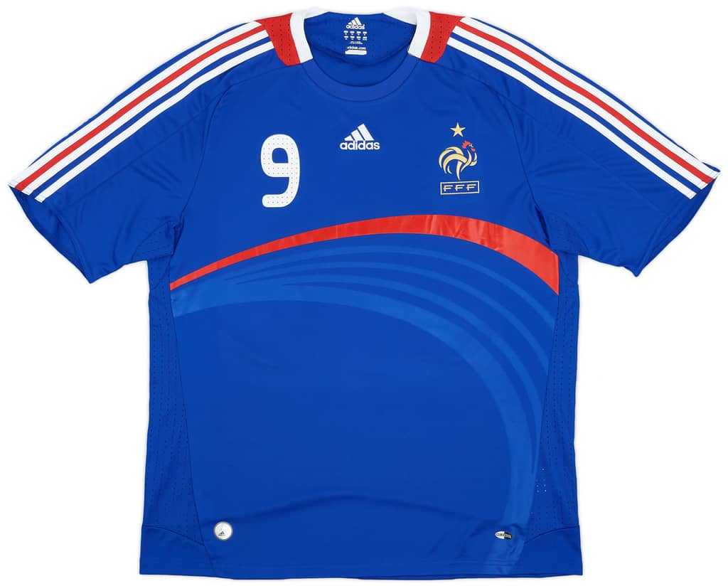 2007-08 France Home Shirt Benzema #9