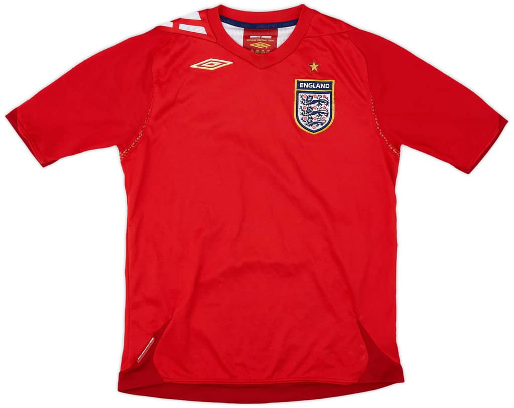 2006-08 England Away Shirt - 8/10 - (M.Boys)