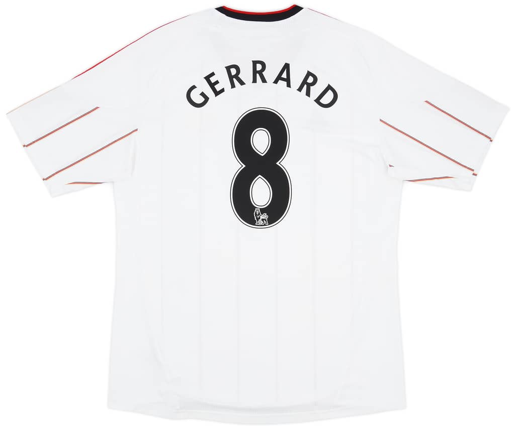2010-11 Liverpool Away Shirt Gerrard #8 - 7/10 - (L)